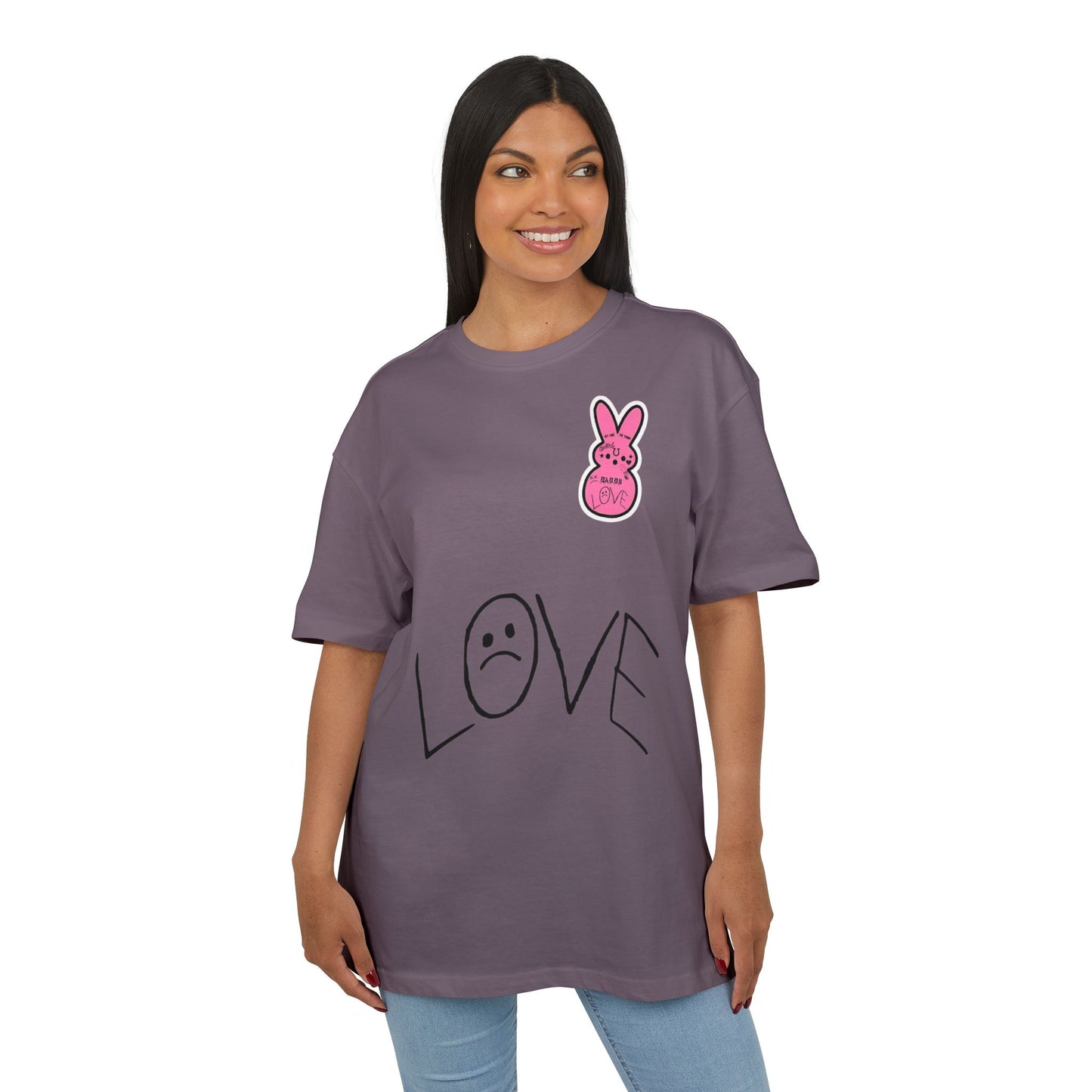 LOVE  & ליל פיפ Cry Baby Back Oversized