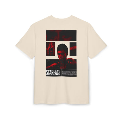 Scarface Movie Poster Tee — Retro Red & Black Graphic T‑Shirt