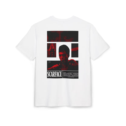 Scarface Movie Poster Tee — Retro Red & Black Graphic T‑Shirt