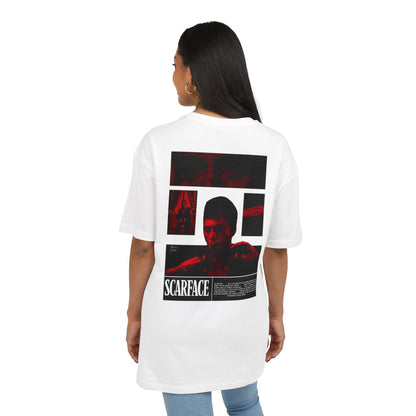 Scarface Movie Poster Tee — Retro Red & Black Graphic T‑Shirt